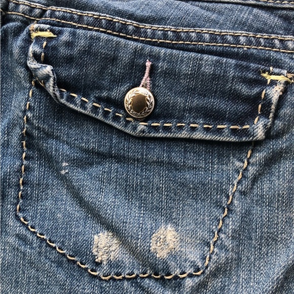 GAP Denim Y2K Straight Leg Blue Jeans Kids Size 12 Plus - Picture 13 of 14